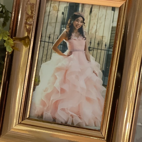 Ruffle Tulle Quince Dress with Convertible Straps - Picture 5 of 6